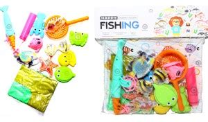 Quasar Magnetic Fishing Bath Toy Aquatic Animals Fishing Rod Air Tub ...