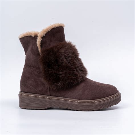 Brazilian Bliss - Coffee Faux Fur Boots – Forever Shoe Bazar