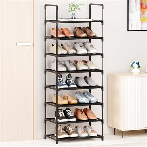 Amazon.com: Generic 10 Tier 40 Pairs Shoe Rack, Stackable Sturdy Shoe ...