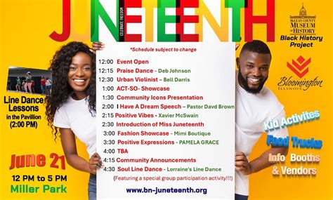 BN 2025 Juneteenth Celebration, Miller Park Pavillion Bloomington IL ...