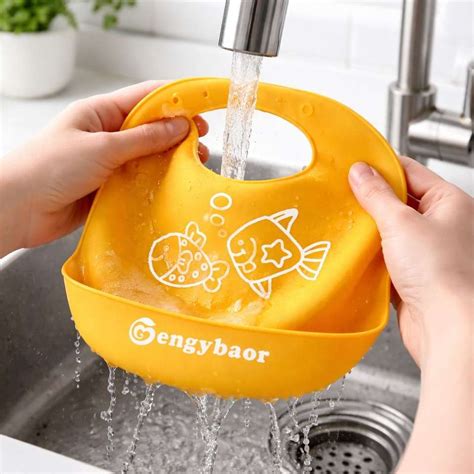 AEREX Silicone Baby Feeding Bib with Food Catcher For Weaning Babies ...