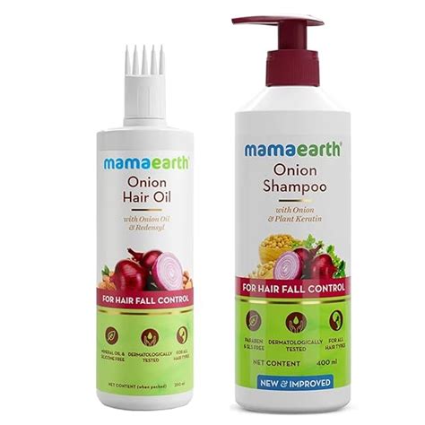 Buy Mamaearth Onion Duo For Hair Fall Control: Hair Oil 250 ml ...