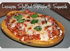 Lasagna Stuffed Spaghetti Squash