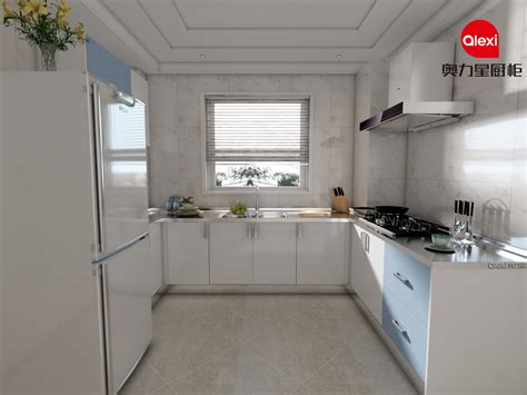 现代厨房银灰色小橱柜柜门装修图片 – 设计本装修效果图