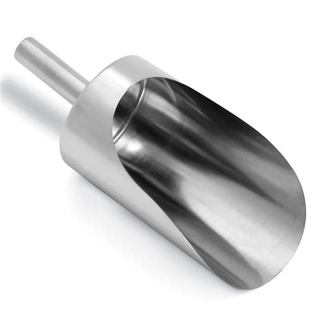 Buy THW® Large Stainless Steel Flour Scoop | Heavy-Duty Grain, Candy ...