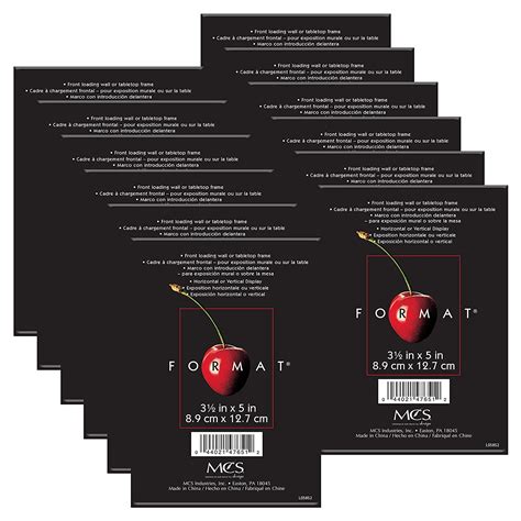 MCS Format Picture Frames, Gallery Wall Frames, Black, 3.5 x 5, 12-Pack ...