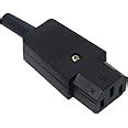 Electronic Spices C13 10A 250V rewireable 3 pin female inlet module ...