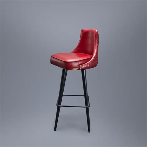 Chester Bar Stool Red – Three Sixty Leather
