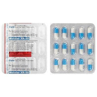 Metolar XR-50 - Strip of 15 Capsules : Amazon.in: Health & Personal Care