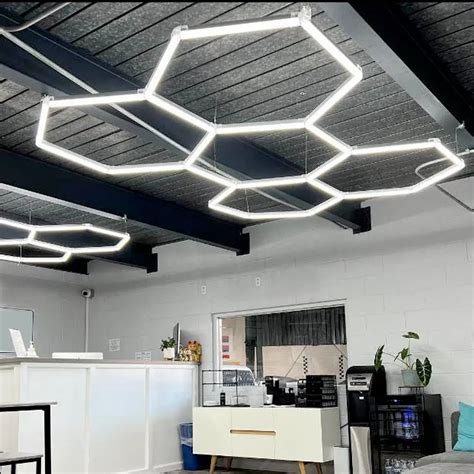 Hexglo 14 Piece Hexagon Modular LED Lighting Kit With Border Hexlight ...