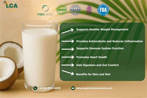 Health Benefits of Coconut Milk: a Dairy Alternative