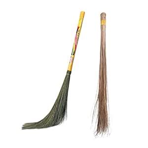 HARI RAM GULAB RAI Clean Sweep Floor Broom with Natural Pure Bamboo ...