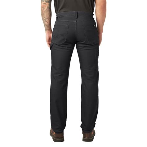 Dickies Men's Regular Fit Stonewashed Black Twill Work pants ( 42 x 30 ...