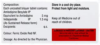 Amlodac D 5/1.5 MG 10 | Order Amlodac D 5/1.5 MG Tablet Sr 10 Online at ...