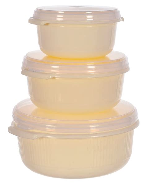 Kuber Industries Food Grade, Microwave & Freezer Safe Plastic Bowls ...