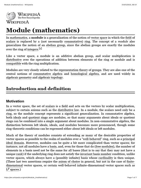 Image result for Module Math
