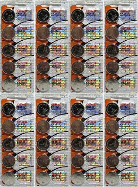 Maxell 40 Authentic Ecrcr2025 Cr2025 Lithium 3v Batteries Crcr2025 ...