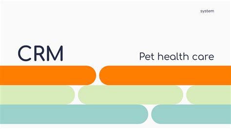 CRM system for vet clinic on Behance