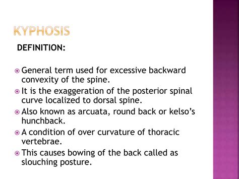 Kyphosis | PPTX