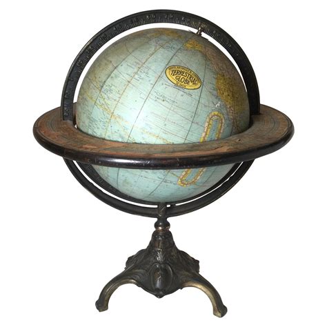 Rand McNally Floor Globe Attributed to Wormley at 1stDibs | illuminated ...