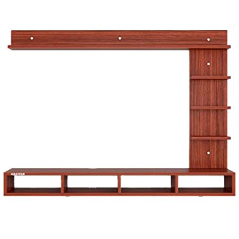 Odestar Primex Engineered Wood Tv Wall Unit, Set Top Box Stand, Walnut ...