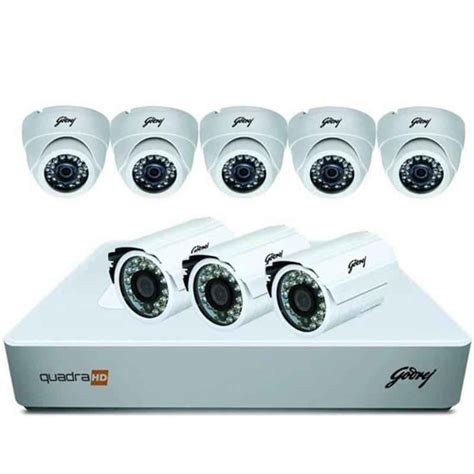 Buy Godrej SeeThru 8 Channel 720P Full HD White CCTV Camera Kit, SK ...