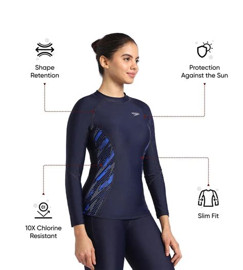 Buy Speedo Hyperboom Splice Rashtop Truenavy-Truecobalt-Curiousblue ...