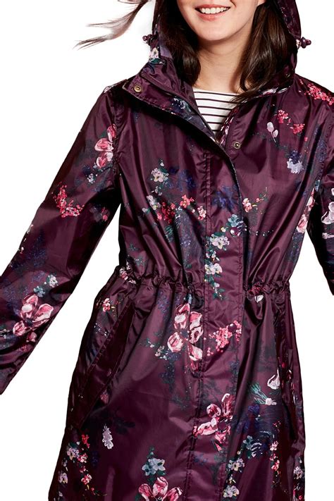 Joules | Right as Rain Packable Print Hooded Raincoat | Nordstrom Rack ...
