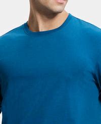 Buy Super Combed Cotton Rich Solid Round Neck Full Sleeve T-Shirt ...