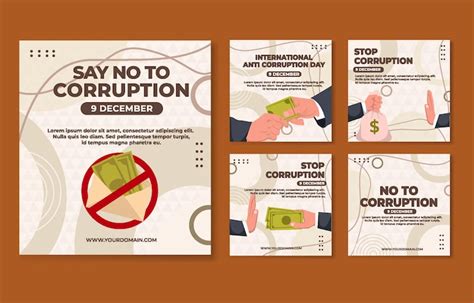 Anticorruption day social media Images - Free Download on Freepik