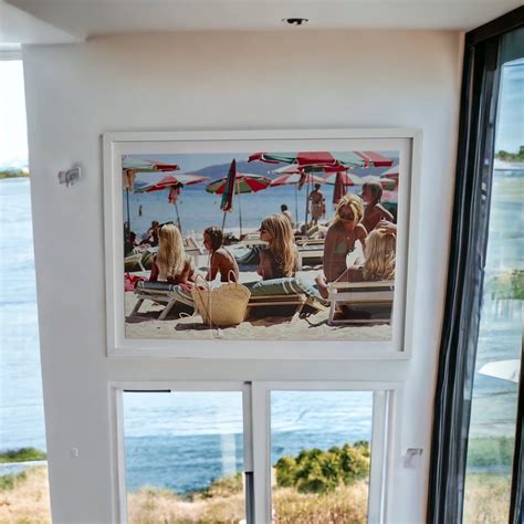 Saint Tropez Beach High Quality Art Print | Slim aarons prints, Slim ...