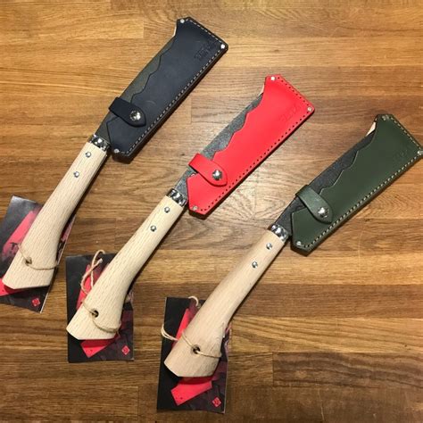 TEPPA テッパ / 焚火鉈 粟 レザーケース付【細薪割/枝打用 両刃 】 | sotosotodays