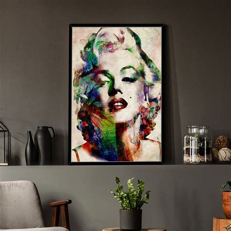 Lady Portrait Theme Canvas Painting with Wooden Frame .Color - Black ...