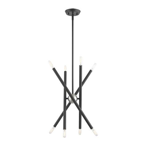 Livex Lighting Soho 8-Light Matte Gray Mid-century Chandelier 46774-76 ...