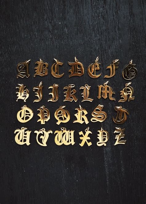 Letter Charm - Old English - N in 2025 | Old english letters, Old ...