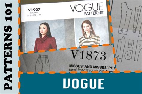 Vogue Pattern Tutorials 的图像结果