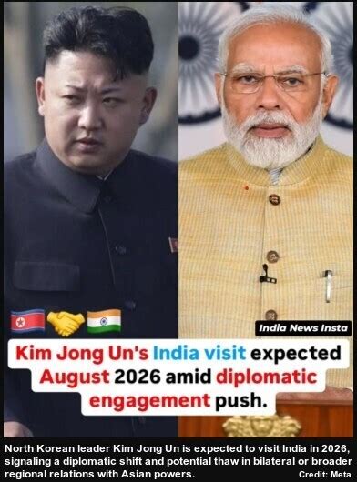 Kim Jong Un May Visit India In 2026 – Boundless Ocean Of Politics