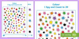 Colours I Spy and Count Activity to 10
