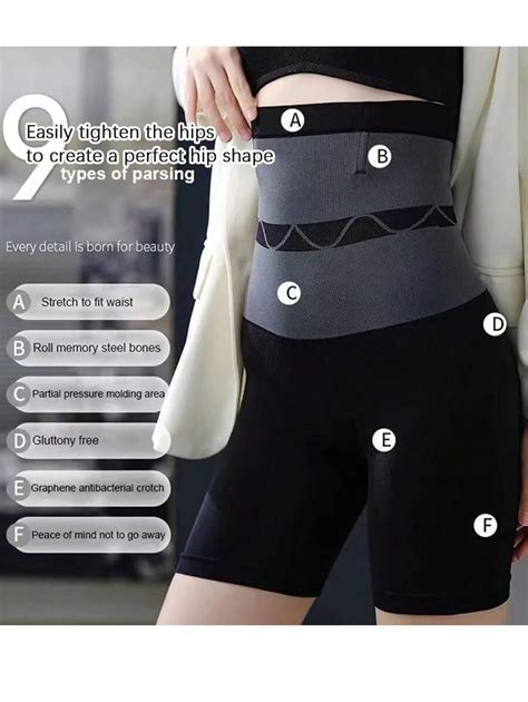 1pc Long Tummy Control Slim Leg Lift Butt High Waist Sports Shaping ...