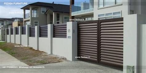 Lohe Ke Gate Modern Metal And Wood Fence Gate Compound Design Pipe Main ...