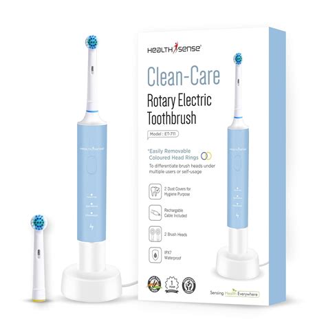 HealthSense Clean-Care ET 711 Rechargeable Rotary Electric Toothbrush ...