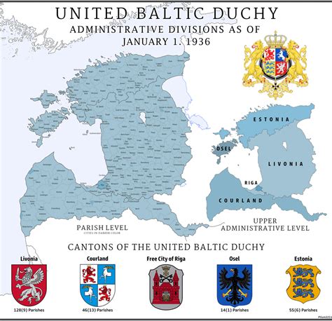 United Baltic Duchy: Administrative Map 1936 : r/Kaiserreich