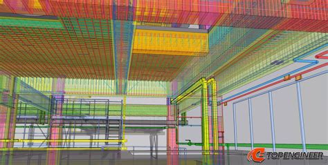 BIM model for production building in Tekla Structures | Top-engineer.com