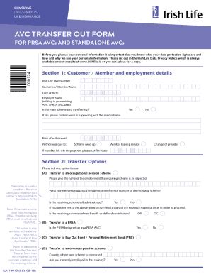 Fillable Online my.bline.iemedia320PERSONAL RETIREMENT SAVINGS ACCOUNT ...