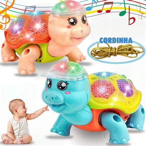 Electric Runaway Turtle Toy With Sound, Light And Movement Crab Runaway ...