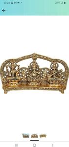 LOTUS RISE Laxmi Ganesh Saraswati Idol Gold Plated Showpiece Statute ...