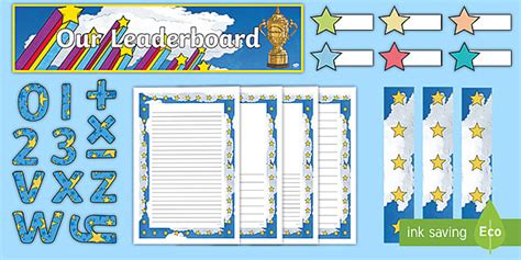 KS2 Editable Leaderboard Display Pack