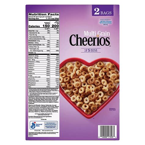 Multi Grain Cheerios Nutrition Facts | Besto Blog