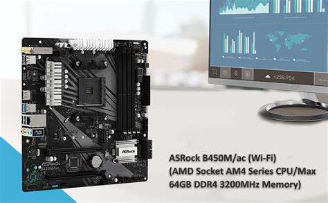 Amazon.in: Buy ASRock B450M/ac (Wi-Fi) Motherboard (AMD Socket AM4 ...