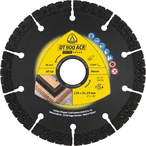 DT 900 ACR Special — Diamond cutting blades for angle grinders for ...